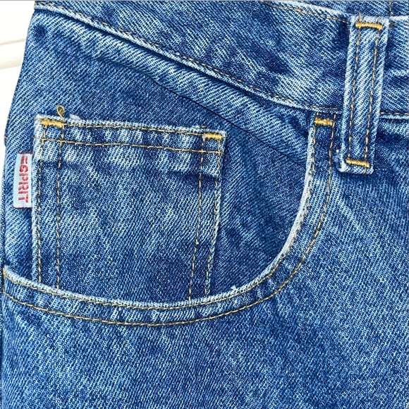 Vintage Esprit Mom Jeans High Waist 100% Medium Wash Size 11 26 Waist 31 Inseam - Picture 6 of 8